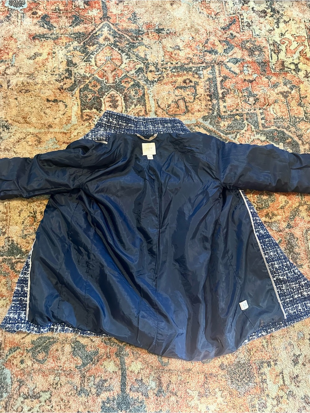 J. Crew Navy and White Pea Coat - Picture 9 of 11